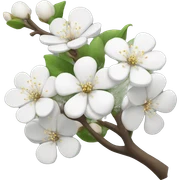 White blossom tree  sticker