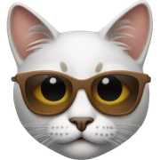 Cat with sunglasses sticker