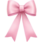 light pink ribbon bow sticker