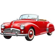 Vintage car sticker