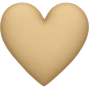 Beige heart  sticker