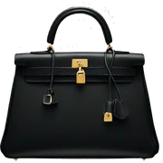 Black Hermes Kelly bag  sticker