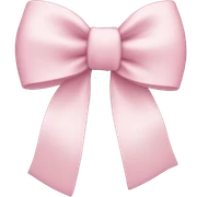 light pink bow sticker