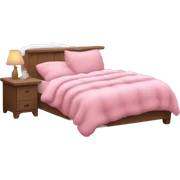 Cozy pink winter sticker