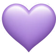 light purple heart  sticker