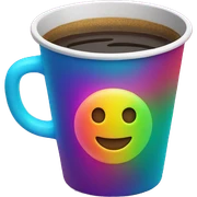 Multi neon color cup sticker