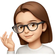 Usando óculos  sticker