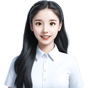 smiling girl in white shirt sticker