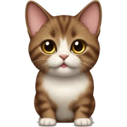 Brown munchkin cat standing sticker
