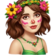 Flower-Crowned Dancer sticker