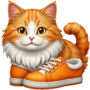 Cat in shoes sticker