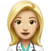 Sexy blonde doctor sticker
