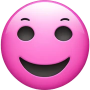 Smiley face pink sticker