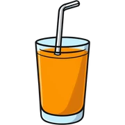 double stuffed orange juice sticker