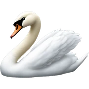 White swan sticker