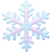 pastel pink snowflake  sticker