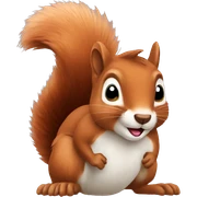 Squirrel sticker