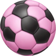 pink soccer ball sticker