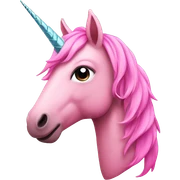 pink unicorn sticker