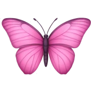 pink butterfly sticker