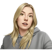 blonde girl in car interior sticker