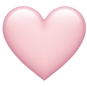 light pink heart  sticker