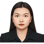 portrait of a girl sticker