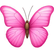 Pink butterfly  sticker