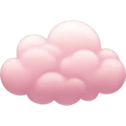 pastel pink cloud sticker