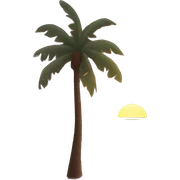 A beach with a sunset  sticker