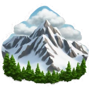 snowy mountain sticker