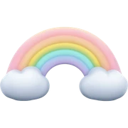 Rainbow Pastel Cloud Cute sticker