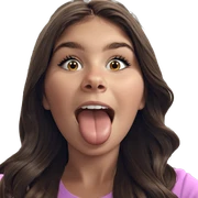 girl with long brown hair sticker