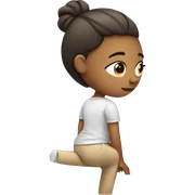 Girl with back pain  sticker