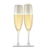 Champagne toast sticker