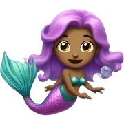mermaid bubbles sticker