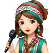 Colorful Singer sticker
