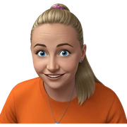 happy girl with blue eyes sticker