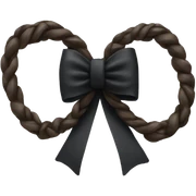 bkack bow sticker
