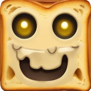 scary toast sticker