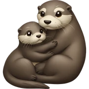 otter holding otter sticker