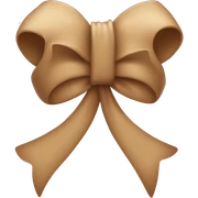 Light Brown bow  sticker