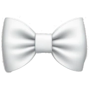 White bow sticker