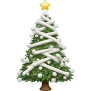 white christmas tree  sticker