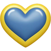Yellow heart  sticker