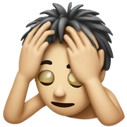 Face palm sticker