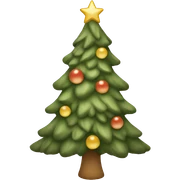 Beige aesthetic christmas tree sticker