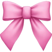 pink bow sticker