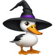Witch duck sticker