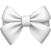 White bow sticker